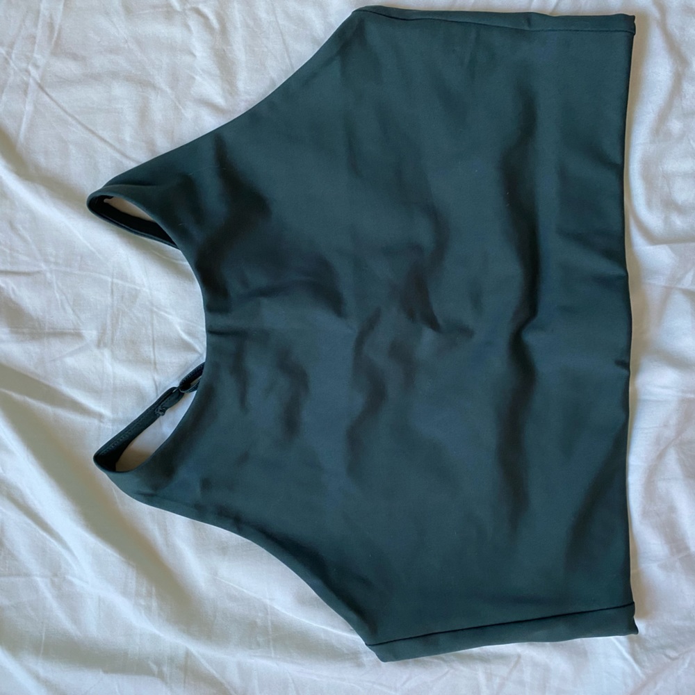 green large girlfriend collective sports bra